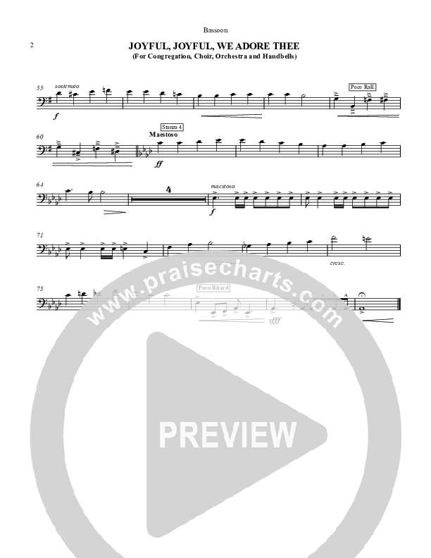 Joyful Joyful We Adore Thee Bassoon (Chris Hansen)