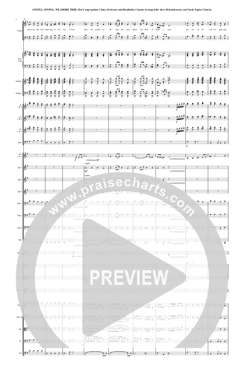 Joyful Joyful We Adore Thee Conductor's Score (Chris Hansen)