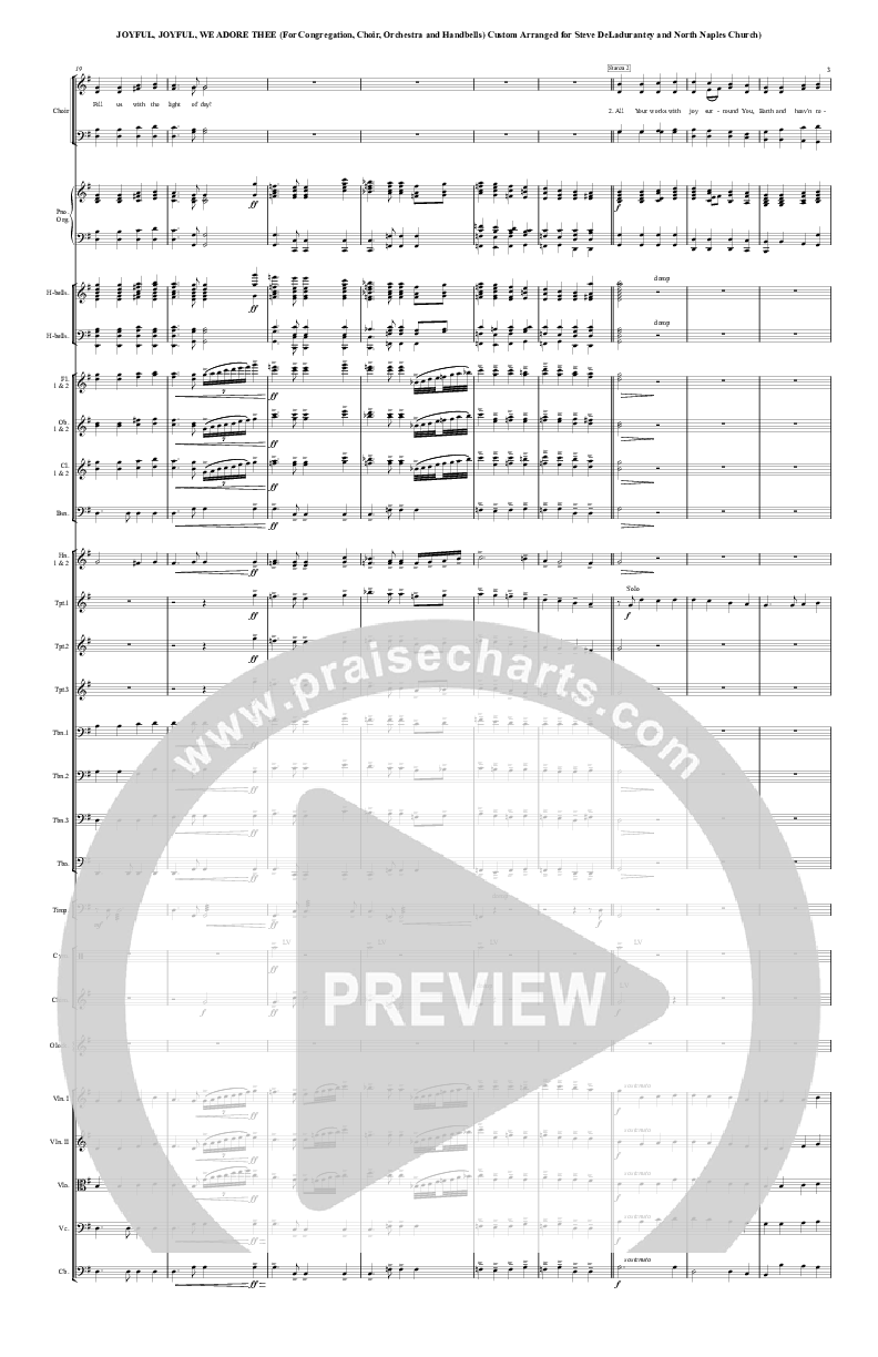 Joyful Joyful We Adore Thee Conductor's Score (Chris Hansen)