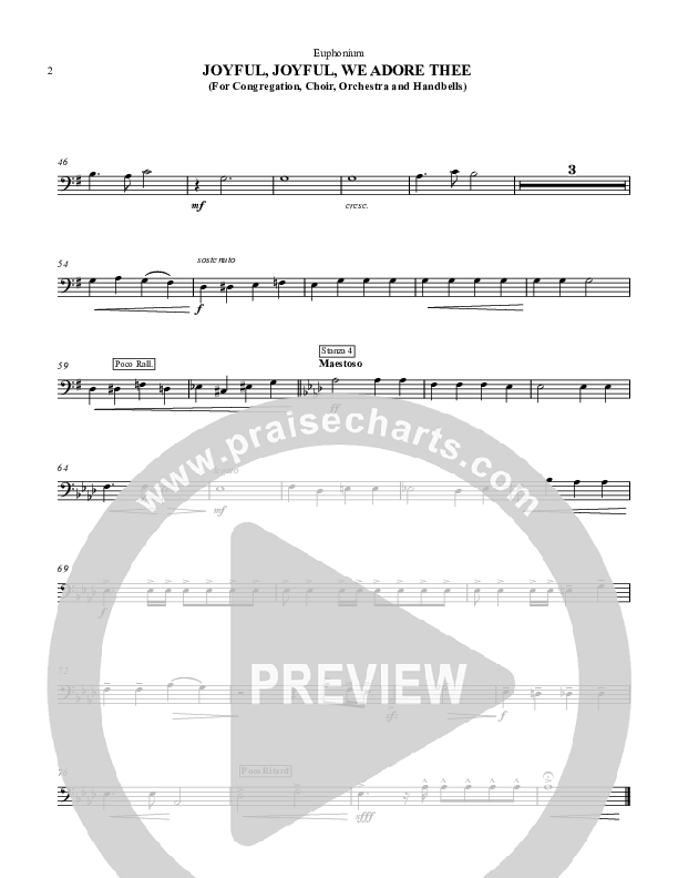 Joyful Joyful We Adore Thee Euphonium (Chris Hansen)