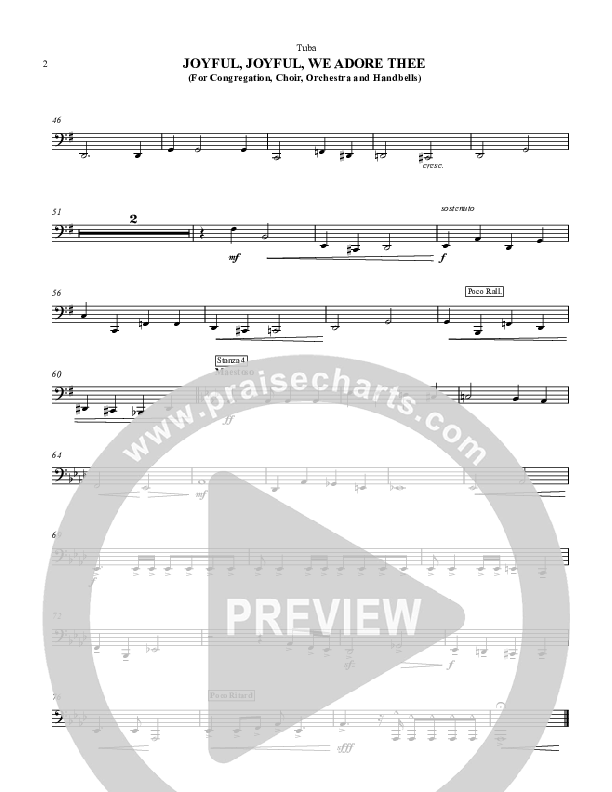 Joyful Joyful We Adore Thee Tuba (Chris Hansen)