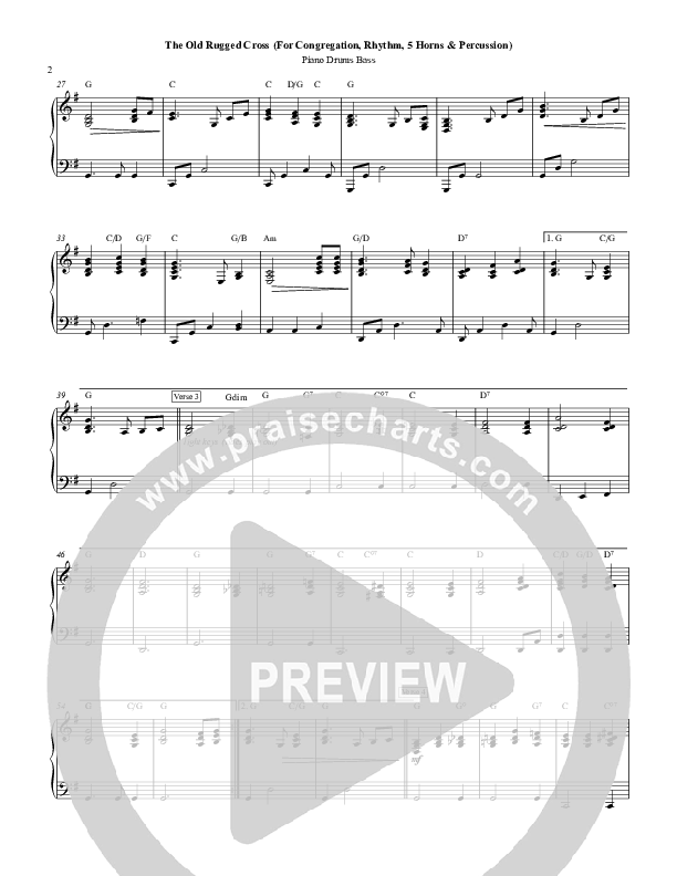 The Old Rugged Cross Piano Sheet (Chris Hansen)