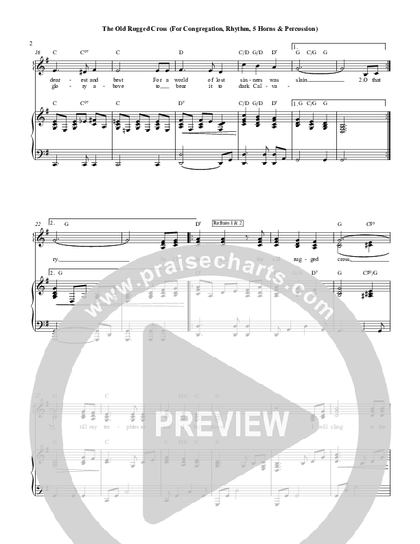 The Old Rugged Cross Piano/Vocal (Chris Hansen)