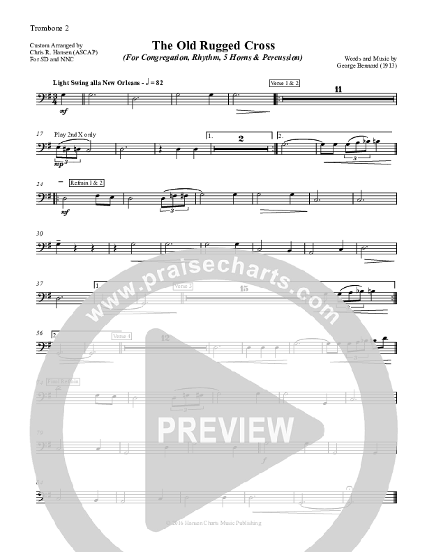 The Old Rugged Cross Trombone 2 (Chris Hansen)