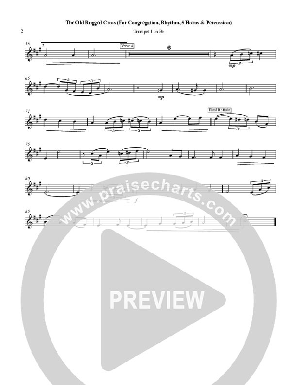The Old Rugged Cross Trumpet 1 (Chris Hansen)