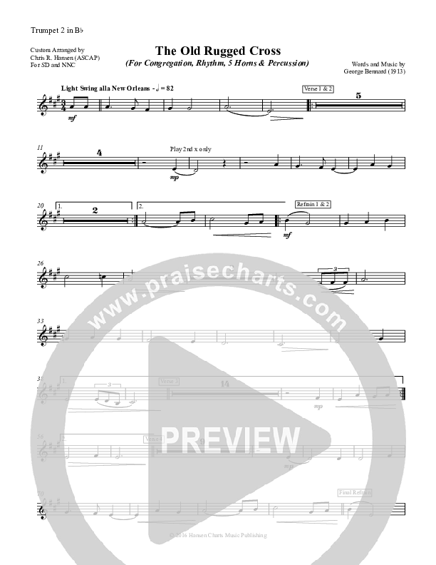 The Old Rugged Cross Trumpet 2 (Chris Hansen)