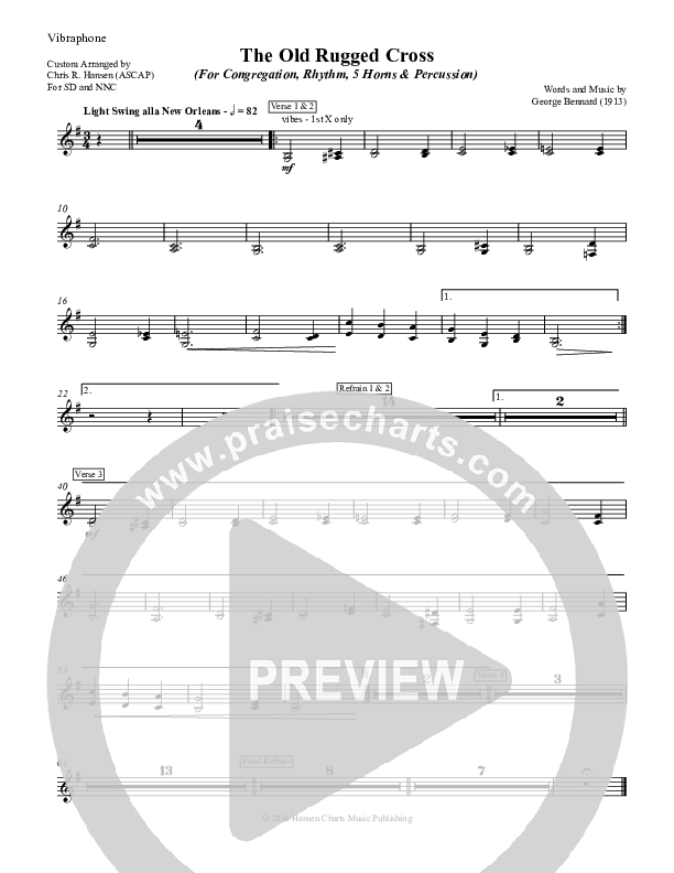 The Old Rugged Cross Vibraphone (Chris Hansen)