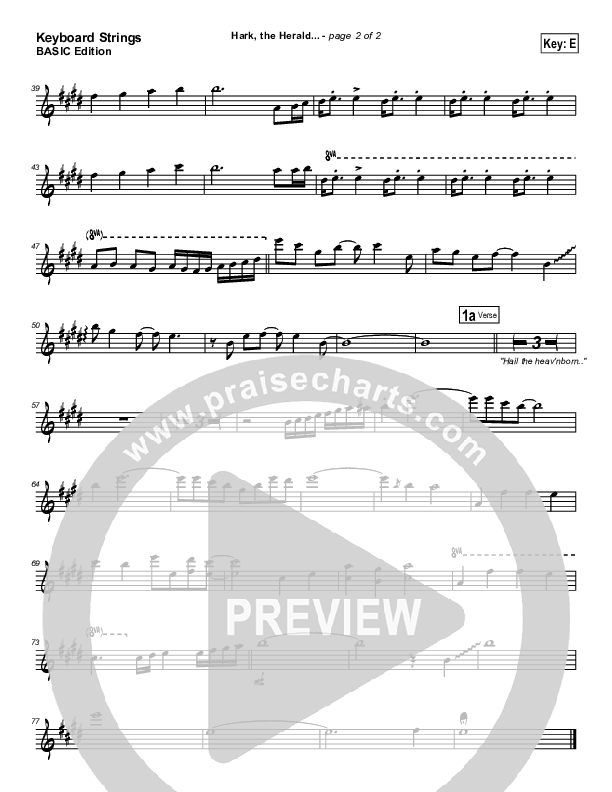 Hark The Herald Angels Sing Synth Strings (Bradley Gray)