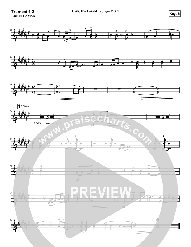 Hark The Herald Angels Sing Trumpet 1,2 (Bradley Gray)