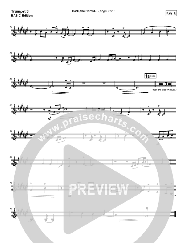 Hark The Herald Angels Sing Trumpet 3 (Bradley Gray)