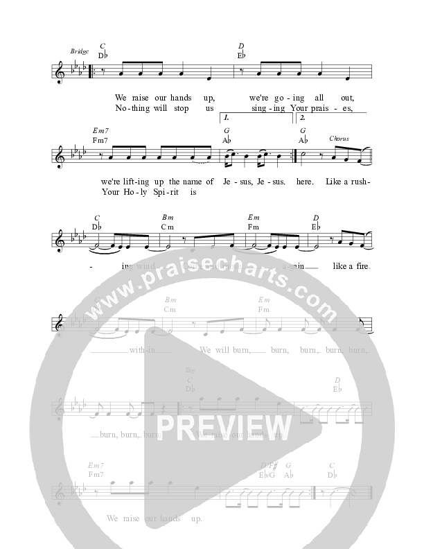 Come Right Now Lead Sheet (Planetshakers)
