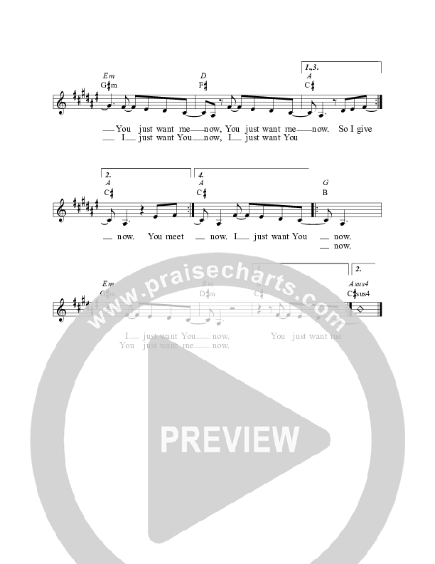 Face To Face Lead Sheet (Planetshakers)