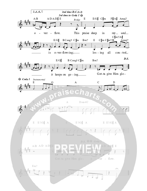 Gotta Give Him Glory Lead Sheet (Planetshakers)