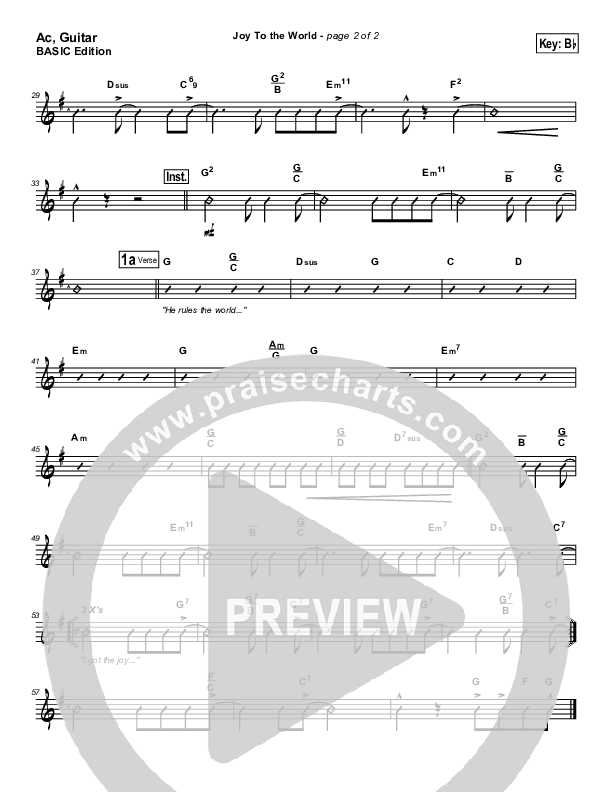 Joy To The World Acoustic Guitar (Dennis Jernigan)