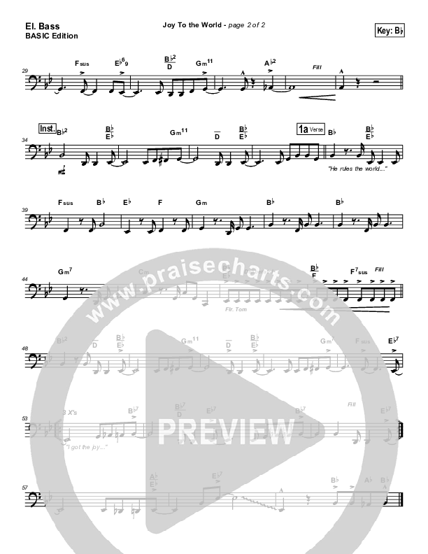 Joy To The World Bass Guitar (Dennis Jernigan)