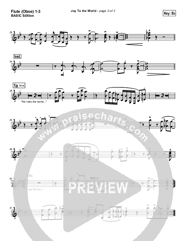 Joy To The World Flute/Oboe 1/2/3 (Dennis Jernigan)