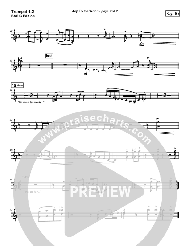 Joy To The World Trumpet 1,2 (Dennis Jernigan)