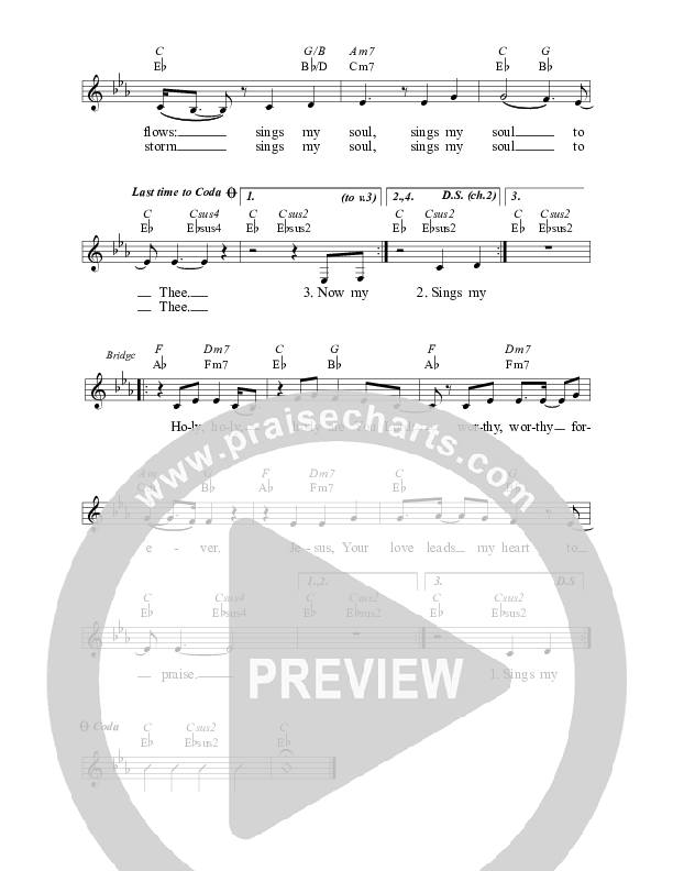 Sings My Soul Lead Sheet (Planetshakers)