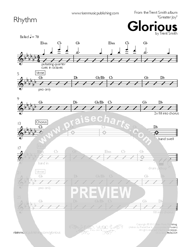 Glorious Rhythm Chart (Trent Smith)
