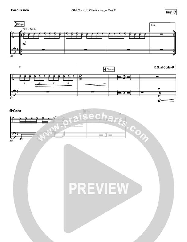 Old Church Choir Percussion (Zach Williams)