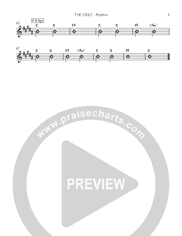 The Only Rhythm Chart (Valley Worship)