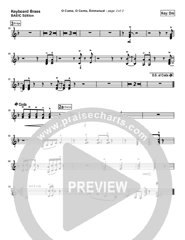 O Come O Come Emmanuel Synth Brass (Jon Ward)