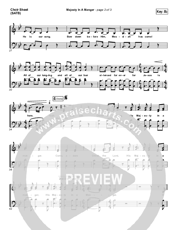 Majesty In A Manger Choir Sheet (SATB) (Greg Sykes)