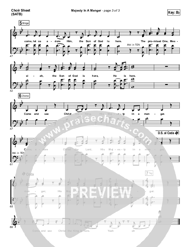 Majesty In A Manger Choir Sheet (SATB) (Greg Sykes)