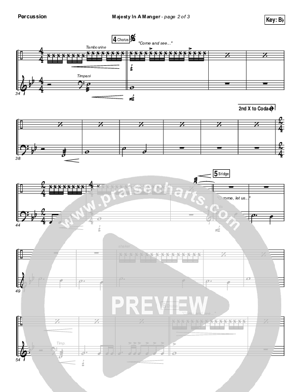 Majesty In A Manger Percussion (Greg Sykes)