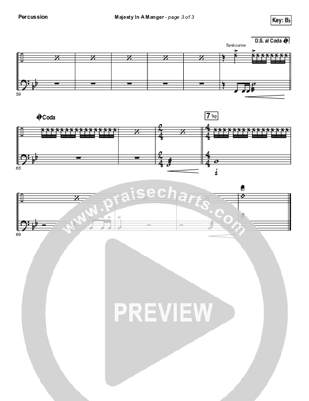 Majesty In A Manger Percussion (Greg Sykes)