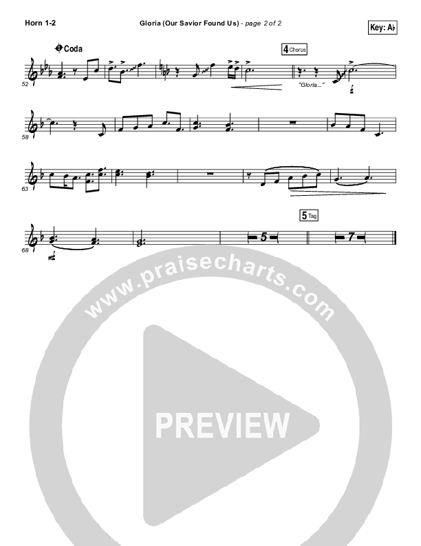 Gloria (Our Savior Found Us) Brass Pack (Darlene Zschech)