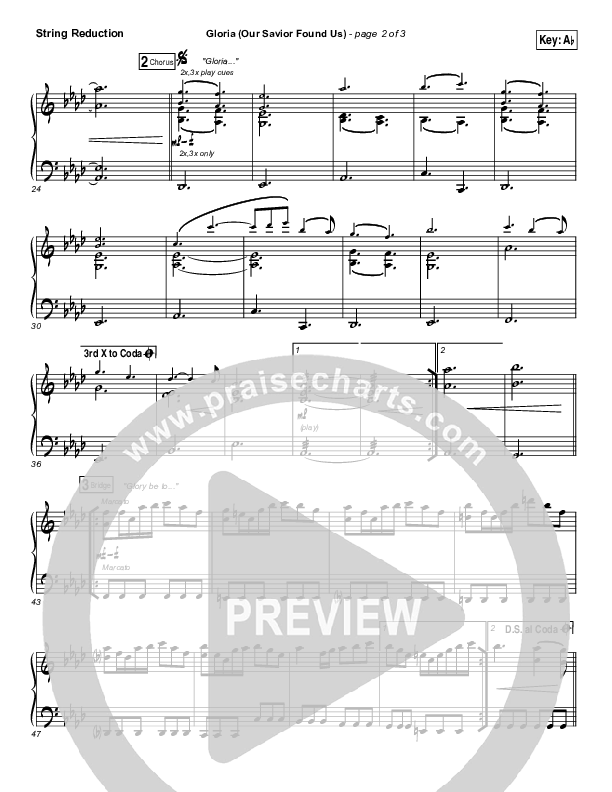 Gloria (Our Savior Found Us) String Pack (Darlene Zschech)
