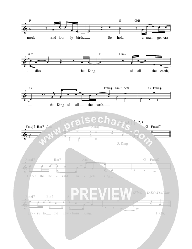 King Of All The Earth Lead Sheet (Paul Baloche)