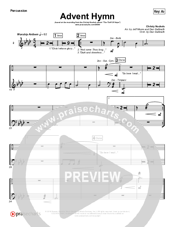 Advent Hymn Percussion (Christy Nockels)