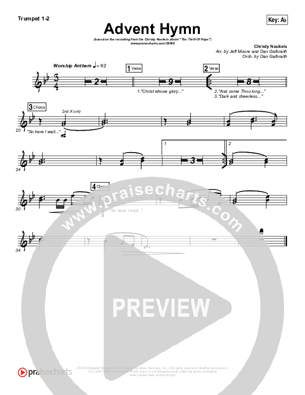 Advent Hymn Trumpet 1,2 (Christy Nockels)