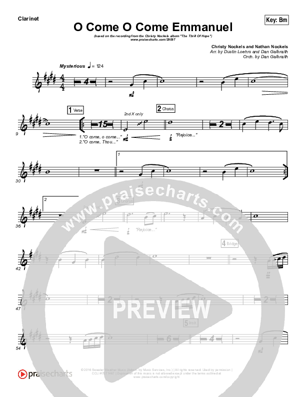 O Come O Come Emmanuel Wind Pack (Christy Nockels)