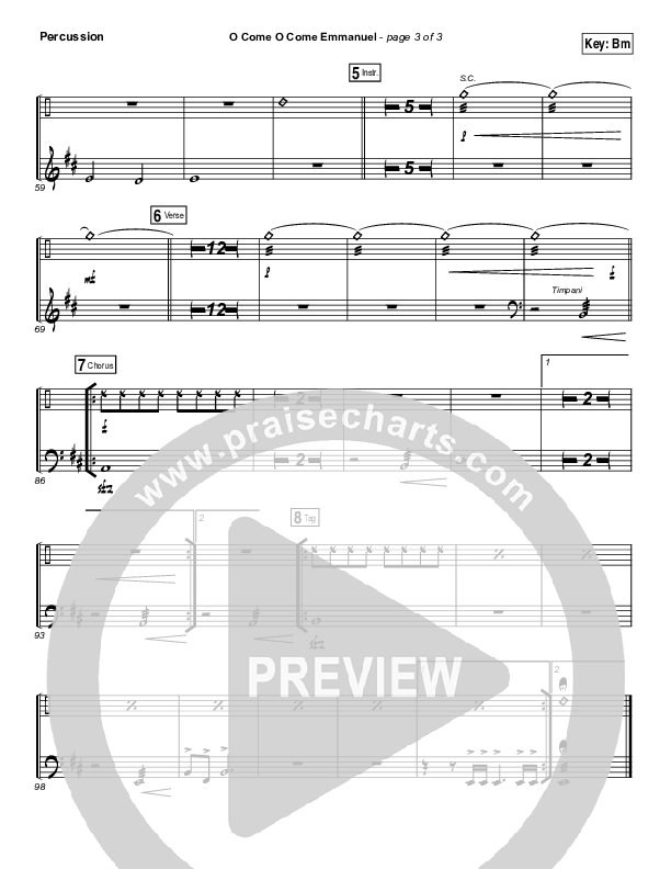 O Come O Come Emmanuel Percussion (Christy Nockels)