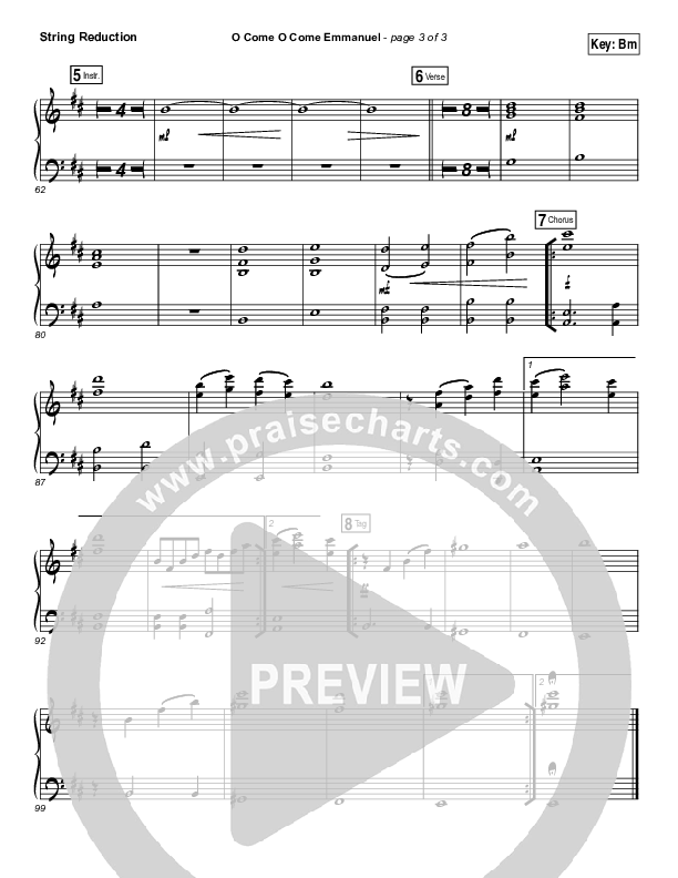 O Come O Come Emmanuel Synth Strings (Christy Nockels)