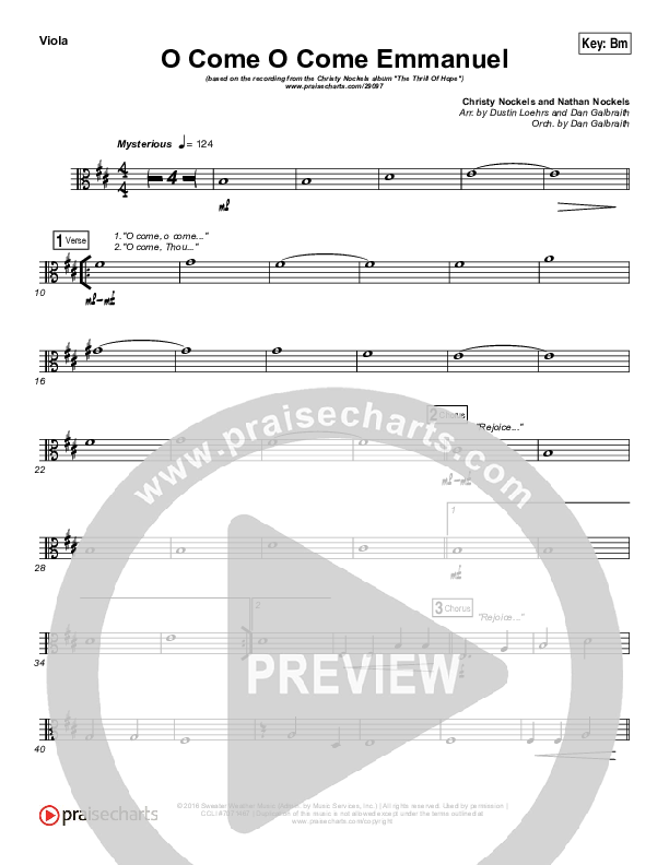 O Come O Come Emmanuel Viola (Christy Nockels)
