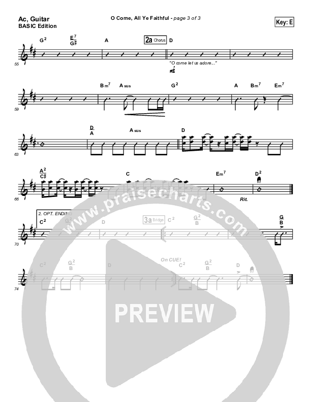 O Come All Ye Faithful Acoustic Guitar (Jeff Elkins)