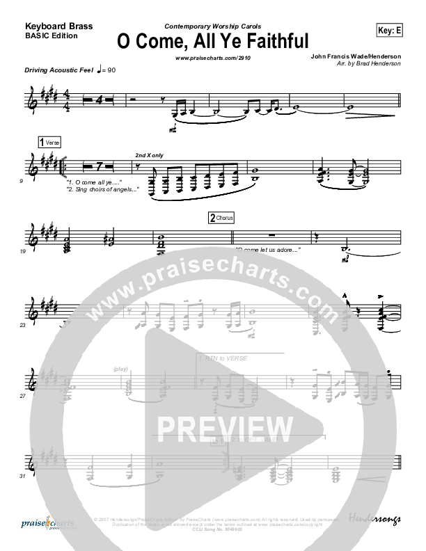 O Come All Ye Faithful Synth Brass (Jeff Elkins)