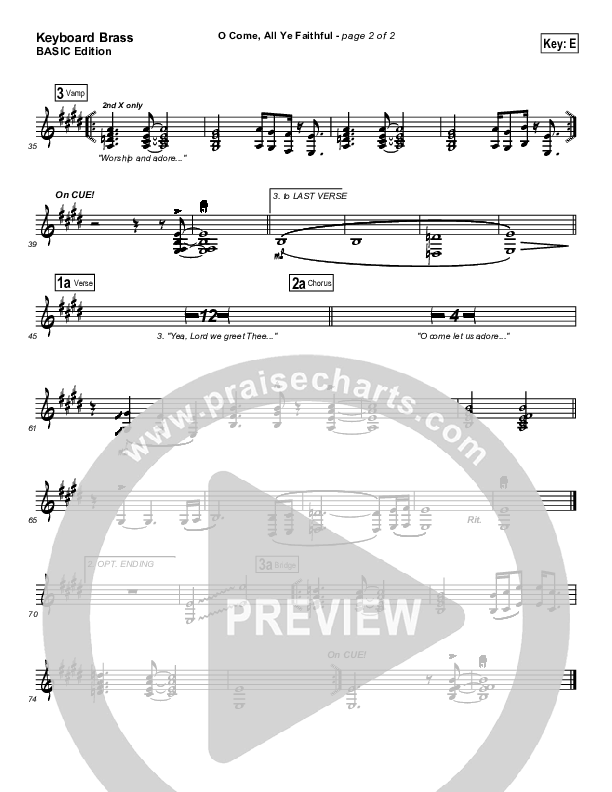 O Come All Ye Faithful Synth Brass (Jeff Elkins)