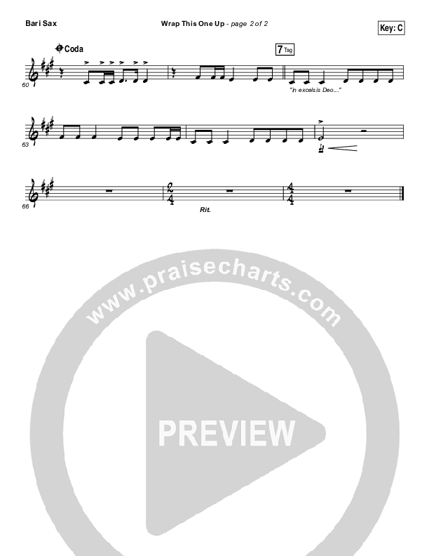 Wrap This One Up Bari Sax (Christy Nockels)