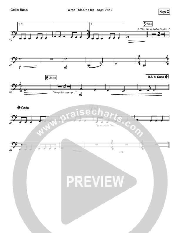 Wrap This One Up Cello/Bass (Christy Nockels)