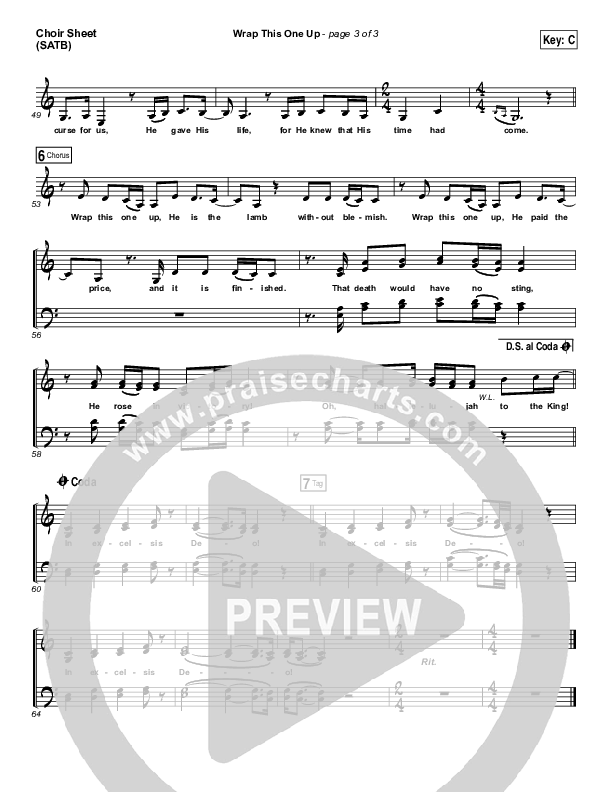 Wrap This One Up Choir Vocals (SATB) (Christy Nockels)