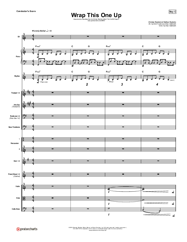 Wrap This One Up Conductor's Score (Christy Nockels)