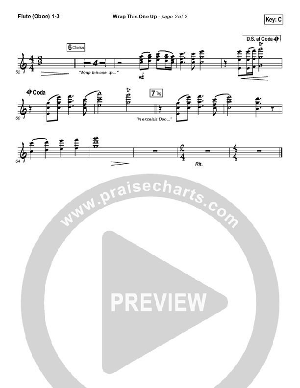 Wrap This One Up Flute/Oboe 1/2/3 (Christy Nockels)
