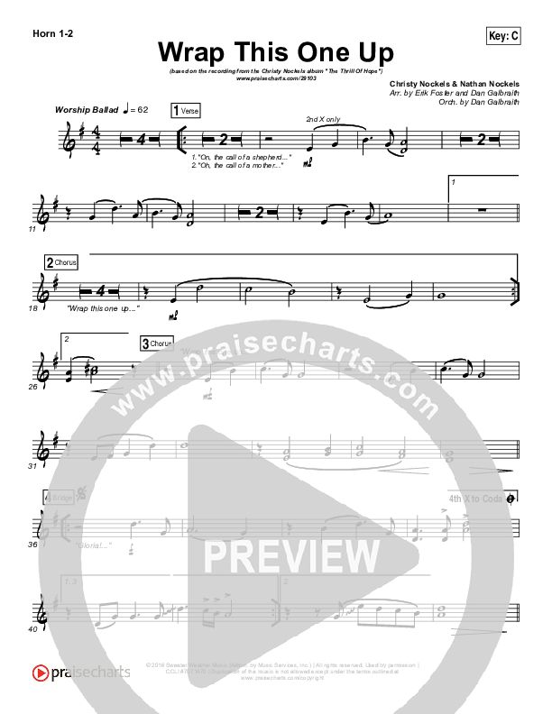 Wrap This One Up French Horn 1/2 (Christy Nockels)