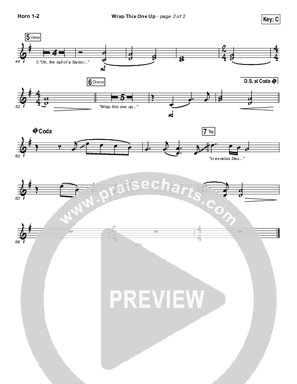 Wrap This One Up French Horn 1/2 (Christy Nockels)