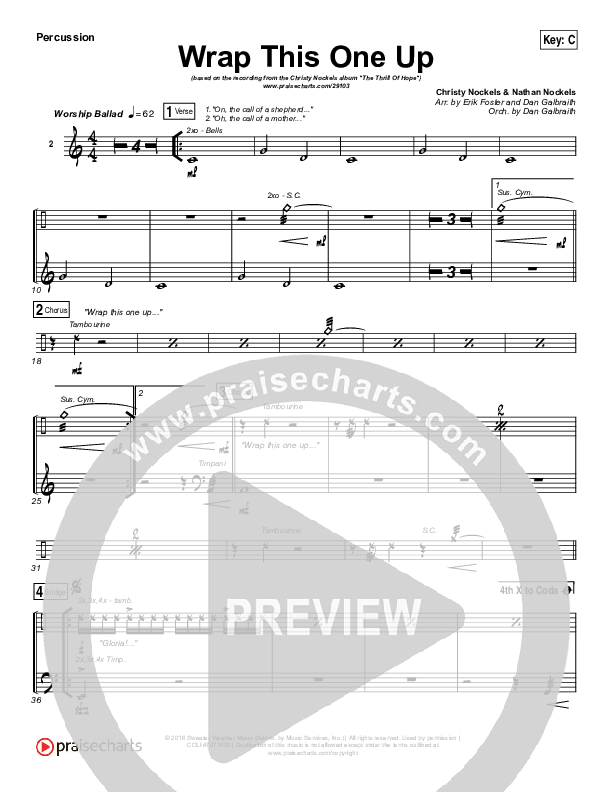 Wrap This One Up Percussion (Christy Nockels)